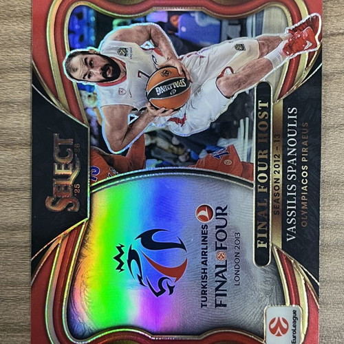 2025-26 Panini Select Euroleague Basketball Card Vassilis Spanoulis like new