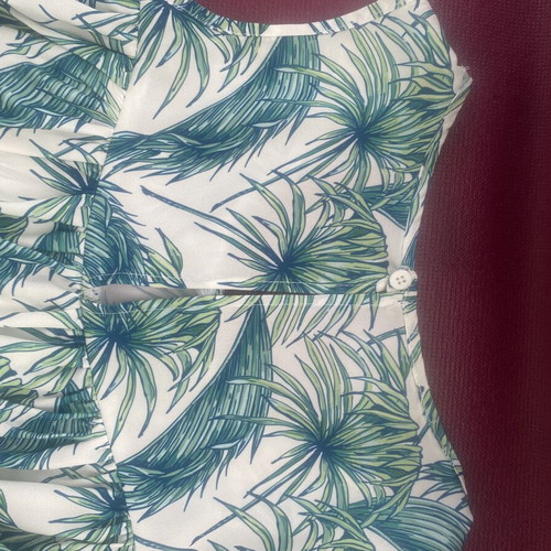 Karavan top, beige and green, reversible