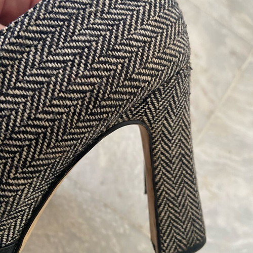 Roberto Venuti ankle boots used, size 39, fabric and faux leather