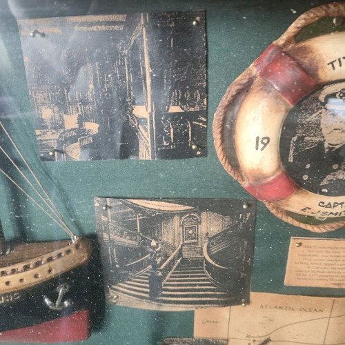 Titanic framed decoration used