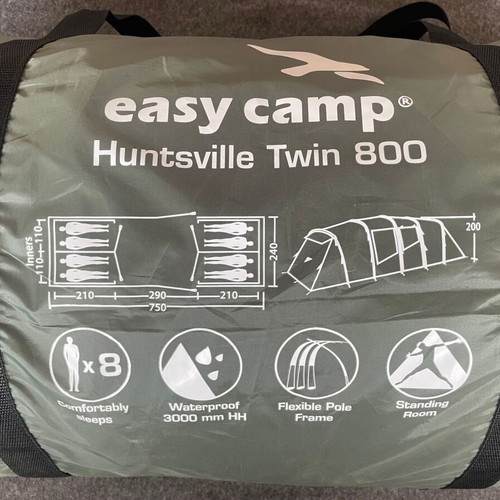 Easy Camp Huntsville Twin 800 Tent new, 8-person, 4 rooms