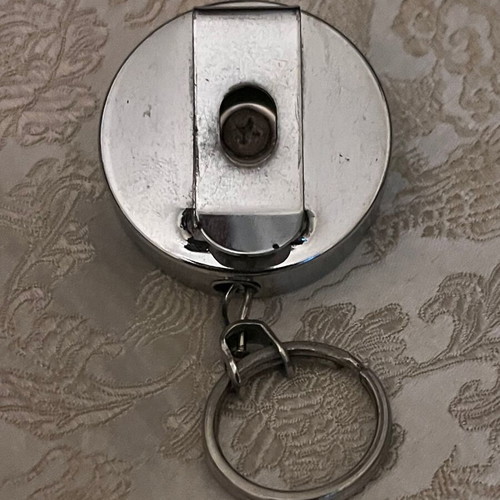 Keychain with chain like new, silver