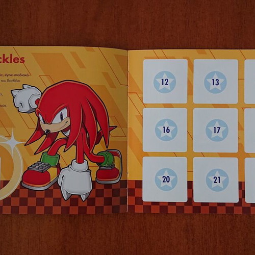 Sonic the Hedgehog Sticker Album new, 54 stickers, Koukou Roukou Friends