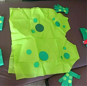 Αποκριάτικη Στολή βατραχακι για παιδι αγόρι 3-6 ετών non woven χαρτονι