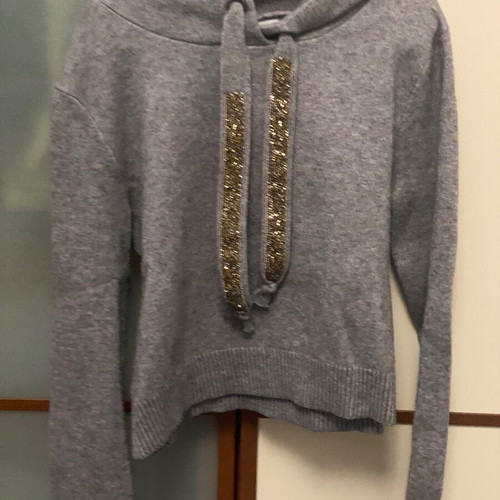 Zara knitted hoodie like new, gray, size S