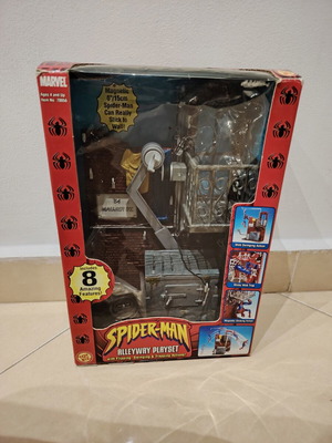 Spiderman Alleyway Playset used, 2002, Toy Biz