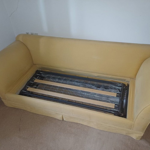 Sofa bed used, comfortable double