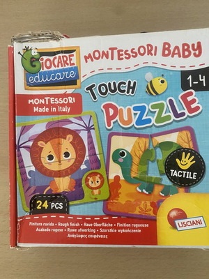 Montessori puzzle box used, 6 puzzles for preschool children