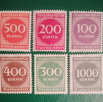 Weimar Germany Stamp Set mint condition