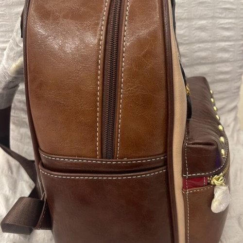 Cream Bear backpack, brown