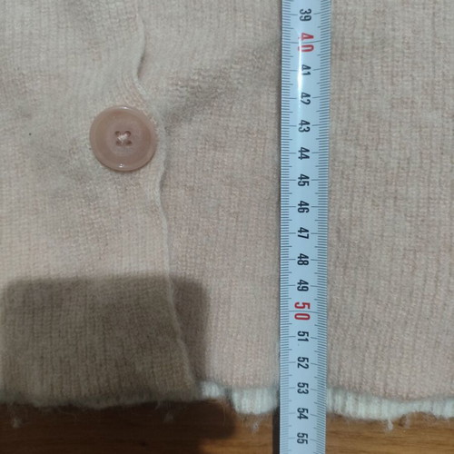 MarcCain white pink wool alpaca cardigan size M/L like new