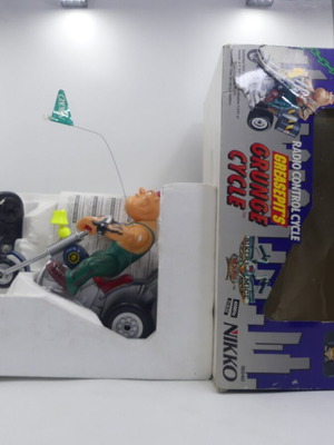Vintage 1994 RC Nikko Biker Mouse From Mars GreasePit's Grunge Cycle used with box