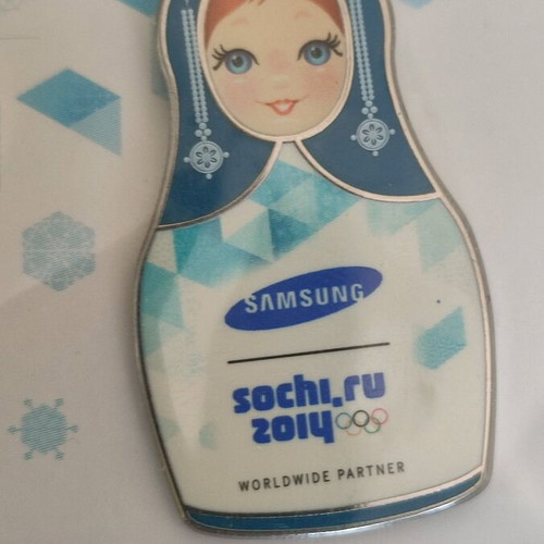 Pin Samsung Sochi 2014 in mint condition