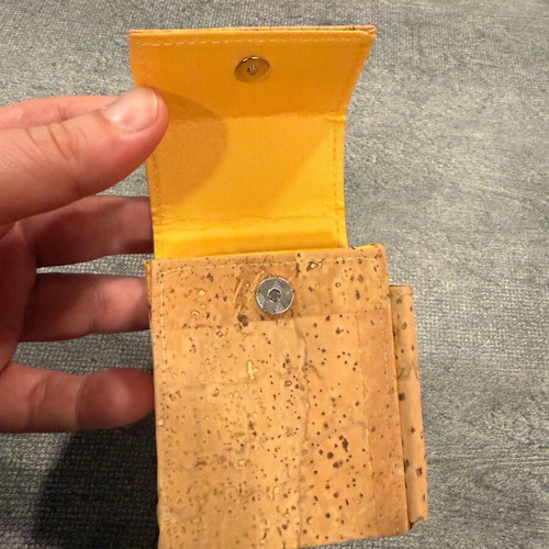 Cigarette case new, made of cork