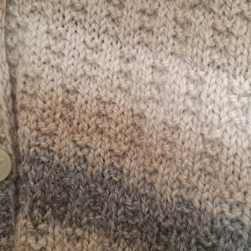 Wool cardigan women new, handmade, size Xlarge, beige-brown