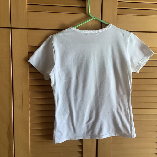 Julia Bergovich women's short sleeve t-shirt like new, size M, white and black