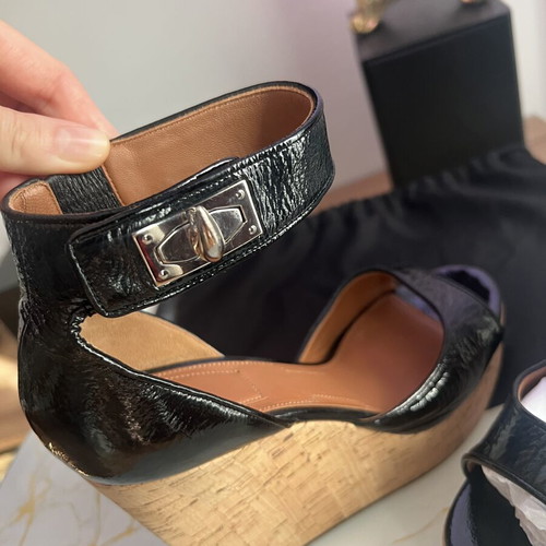Givenchy platform sandals, black