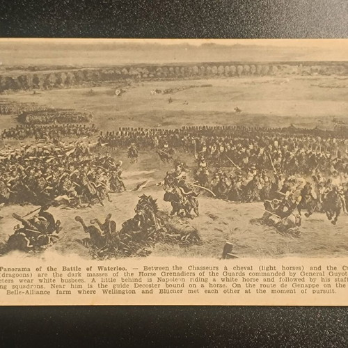 Battle of Waterloo 1912 postcard like new