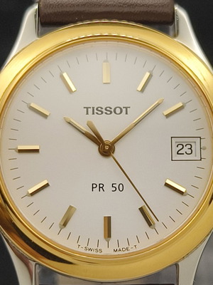 Tissot PR 50 Two-Tone Swiss Quartz watch