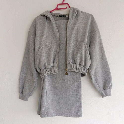 Grey handmade sweatshirt set like new, size Small