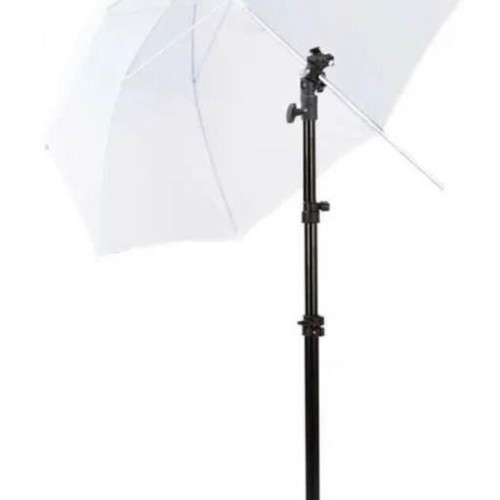Studio light umbrella stands new with three umbrellas, set of two