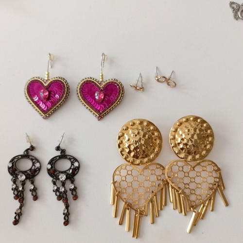 Mixed Earrings Lot of 5 pairs like new