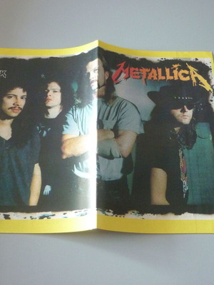 Metallica Shannen Doherty διπλή συλλεκτική αφίσα μεταχειρισμένη
