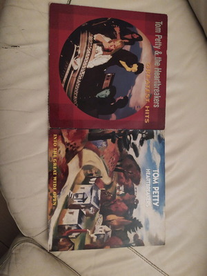 Tom Petty vinyl records used, Greatest Hits and Into the Great Wide Open