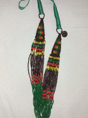 Necklace with beads ethnic boho like new, multicolor, brand Nice Things