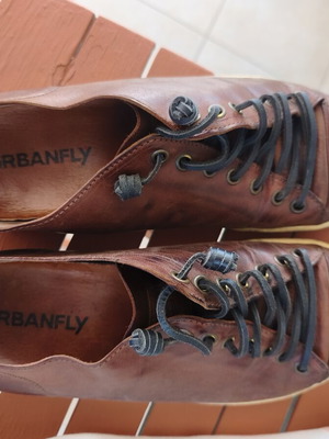UrbanFly casual leather shoes size 44, brown vintage