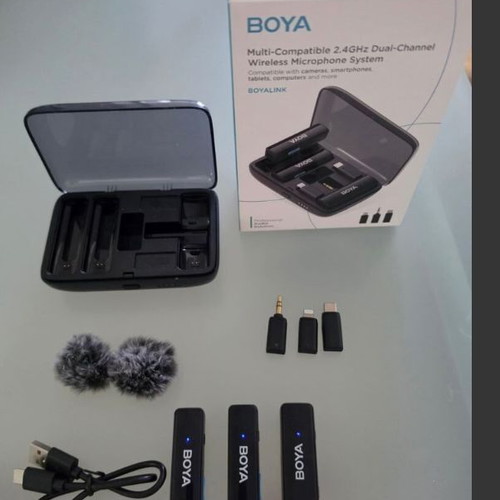 Boya Boyalink Wireless Lavalier Microphones like new