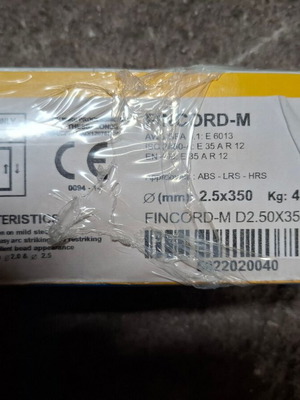 Common electrodes new 2.5x350mm 4 Kg