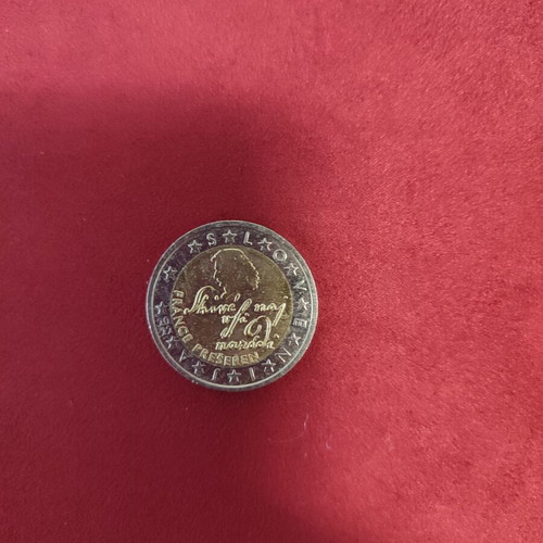 2 Euro Slovenia coin 2022 with France Prešeren profile