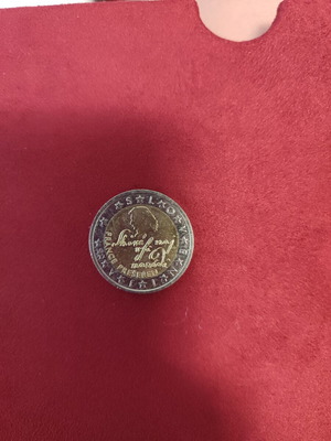 2 Euro Slovenia coin 2022 with France Prešeren profile