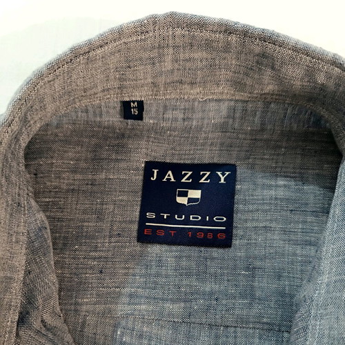 Jazzy Studio linen shirt gray size M like new