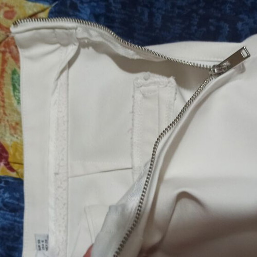Stradivarius white office style pants like new, size 38