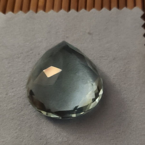 Aquamarine gemstone cut for jewelry