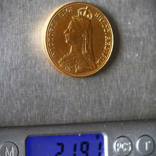 English Victoria Gold-Plated Pentoliro Coin Pendant New
