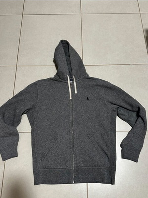 Ralph Lauren zip hoodie jacket like new, size medium, gray
