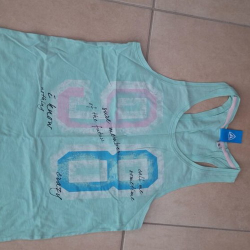 Tshirt Firefly sleeveless used, size S, pistachio green