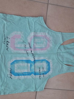 Tshirt Firefly sleeveless used, size S, pistachio green
