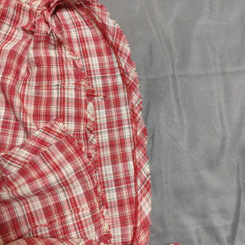 Women's checked shirt with embroidery like new, size XL