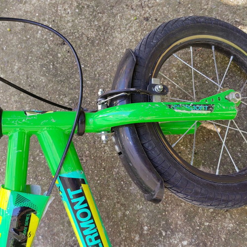 Clermont 14" Mountain Bike used, green, V-Brakes