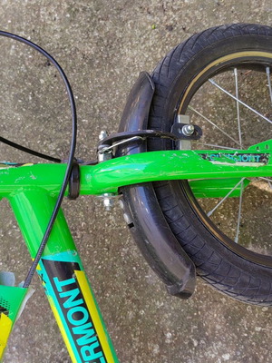 Clermont 14" Mountain Bike used, green, V-Brakes