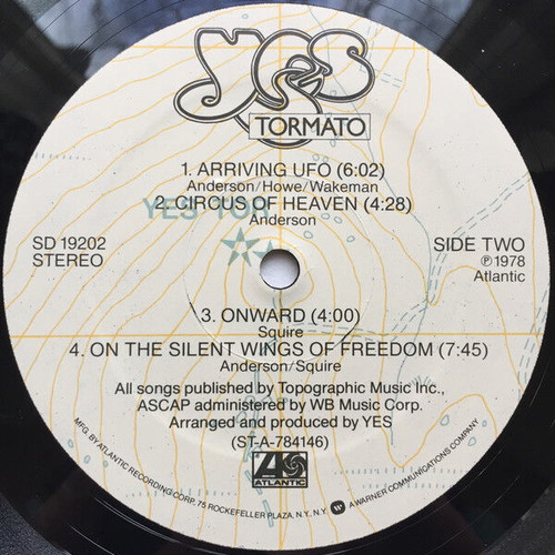 Yes Tormato vinyl record used, rock genre