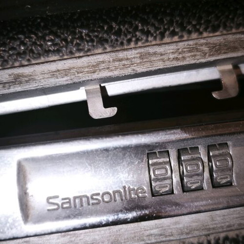 Vintage Samsonite men's briefcase bag used, black