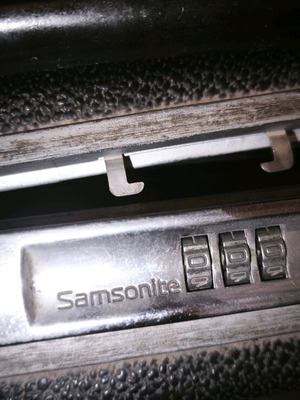 Τσάντα ανδρική vintage Samsonite χαρτοφύλακας μεταχειρισμένη, μαύρη