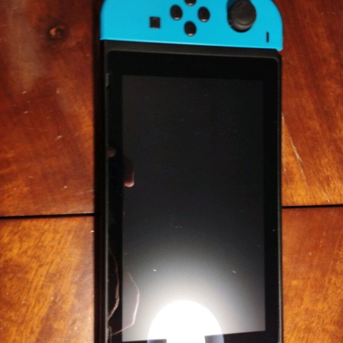 Nintendo Switch console with custom firmware and 126GB SD card