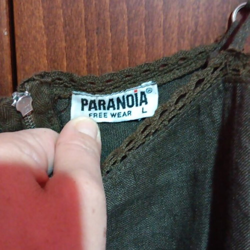 Paranoia dress below the knee brown like new, medium size