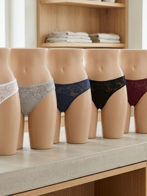 Women's underwear set 6 pieces size large new multicolor